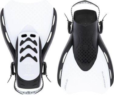 Ласти CRESSI Star Fins S/M (39-43) чорно-білі - для снорклінгу та плавання