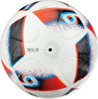 М'яч для футзалу adidas Euro 16 Sala Training, білий/синій/червоний/сріблястий, розмір універсальний