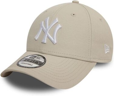 Кепка New Era New York Yankees MLB League Essential 9Forty, бежево-біла, універсальний розмір