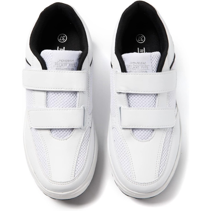 Жіночі кросівки JOMIX на липучці: спортивні, з платформою, для бігу, зручні, з антиковзкою підошвою, для фітнесу, тренувань та активного відпочинку (38 EU, білий)