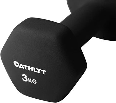 Гантелі ATHLYT неопренові 2 x 3 кг для фітнесу