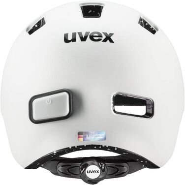 Велосипедний шолом uvex City 4 для міста з LED-світлом, регулюванням розміру, для жінок і чоловіків, легкий