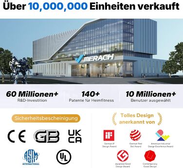 Міні-трамплін MERACH 102/122 см - фітнес-трамплін, до 150 кг, без ручки