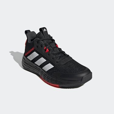 Кросівки Adidas Ownthegame для чоловіків, чорний/білий/карбоновий, 43 1/3 EU