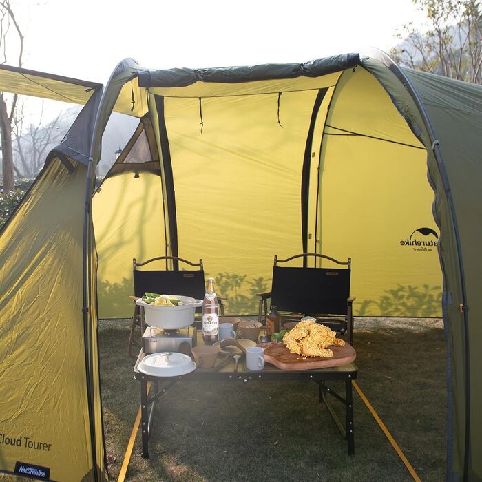 Складний туристичний стіл Naturehike 90x60x37 см з регулюванням висоти, MDF, для кемпінгу, відпочинку на природі, саду та подорожей