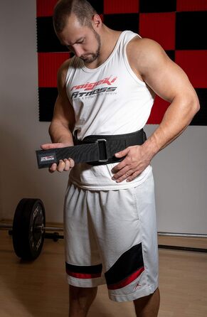 Пояс для важкої атлетики Raigeki Fitness M Червоний камуфляж, для бодібілдингу, кросфіту, чоловіків і жінок, з тренувальними планами