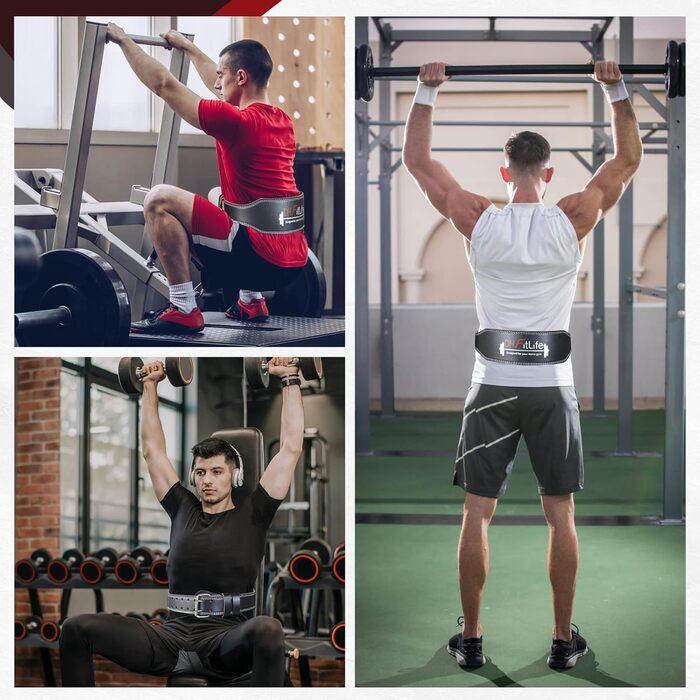 Пояс для важкої атлетики DH FitLife з м'якою підкладкою, фітнес-пояс для пауерліфтингу та кросфіту, тренувальний пояс для чоловіків і жінок