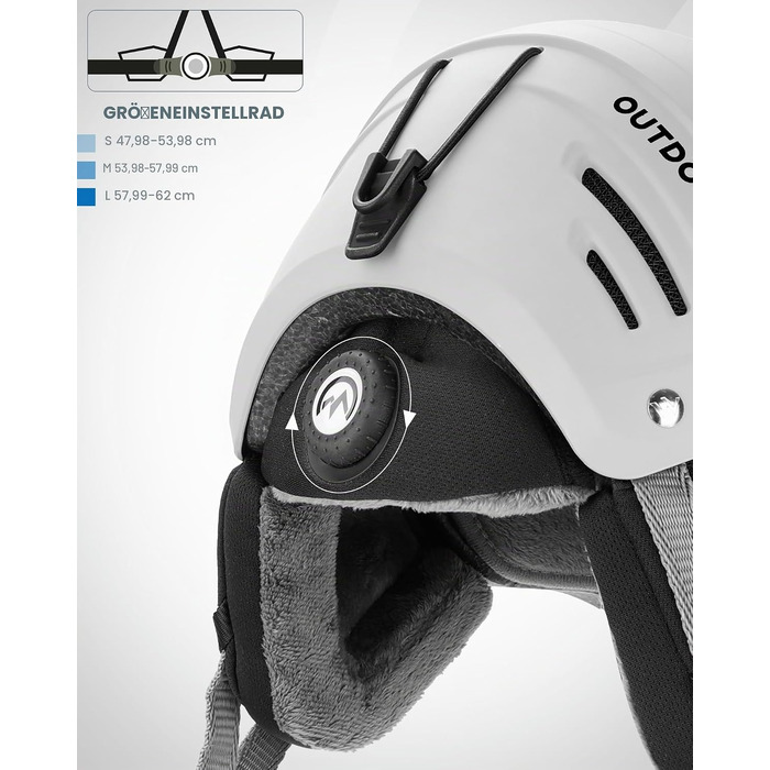 Унісекс шолом для гірських лиж та сноуборду OutdoorMaster Kelvin II з системою вентиляції, для чоловіків, жінок та підлітків