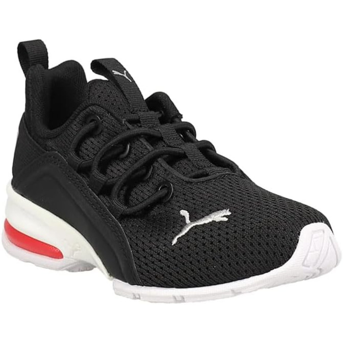 Кросівки PUMA Axelion для чоловіків (30 EU, Puma Black Puma Silver High Risk Red)