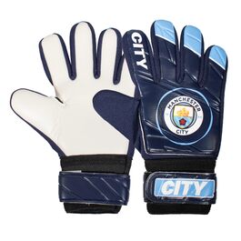 Дитячі воротарські рукавички Manchester City FC - Офіційний мерч, подарунок для юних футболістів 5-10 років