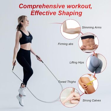 Стрибкове канат Flintronic Speed Springseil: регульований 300 см, з подвійним підшипником та алюмінієвою ручкою. Ідеально для CrossFit, фітнесу, боксу та кардіо. (#4 Чорний)