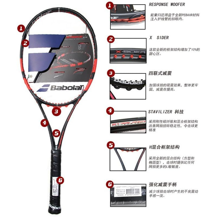Тенісна ракетка Babolat Pure Strike 16/19 (розмір 4, професійна)