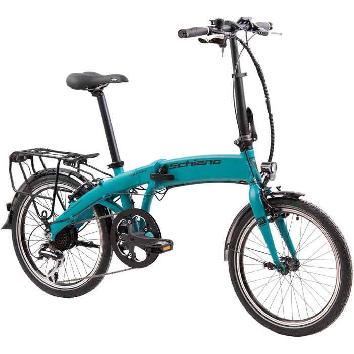 Електровелосипед F.lli Schiano Galaxy 20 дюймів, складаний, Shimano, для дорослих, до 25 км/год, чоловічий/жіночий, комфортний міський e-bike