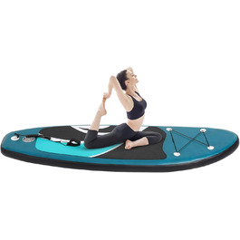 Надувна дошка для серфінгу з веслом, плавцем, страховкою та насосом, Stand Up Paddle Board 240x76 см для дорослих