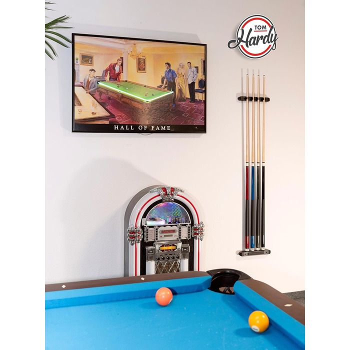 Більярдний кий Hardy Pool TH-Serie 1-5 з високоякісного клену, 147 см, наконечник Le Pro 13 мм, різьба, сталевий джойнт