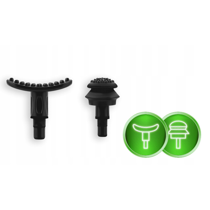 Перкусійний масажер для тіла Neo-sport NS-501, 8 насадок, чорний