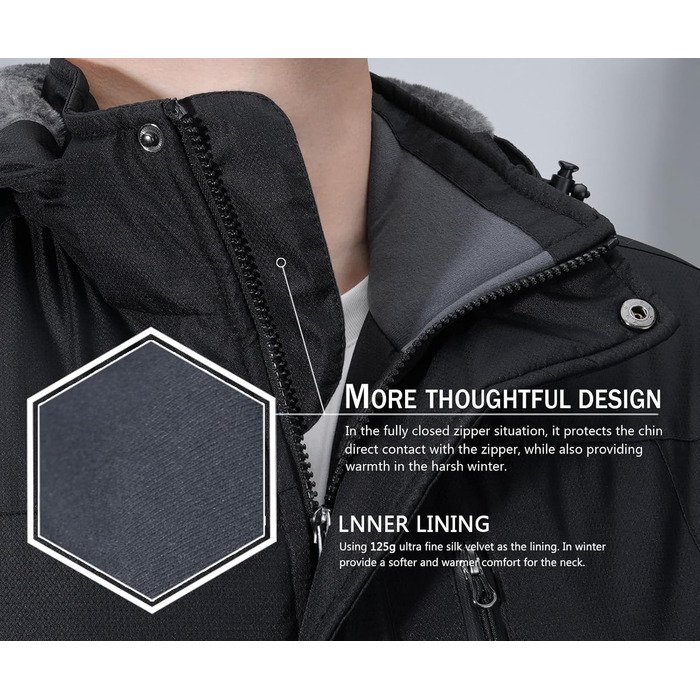 SPOSULEI чоловіча флісова куртка на зиму, тепла, з підкладкою, для катання на лижах, для активного відпочинку, вітронепроникна, водонепроникна, з капюшоном, червона