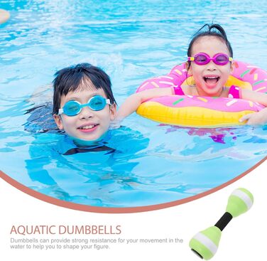 Водні гантелі Kisangel для плавання та фітнесу - набір 2 шт. (27x8.5 см)