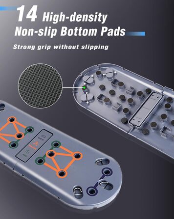 Фітнес-набір 27 в 1 BOOSTEADY: дошка для віджимань, ручки-опори, еспандери, ролик для преса та стійка для пілатесу