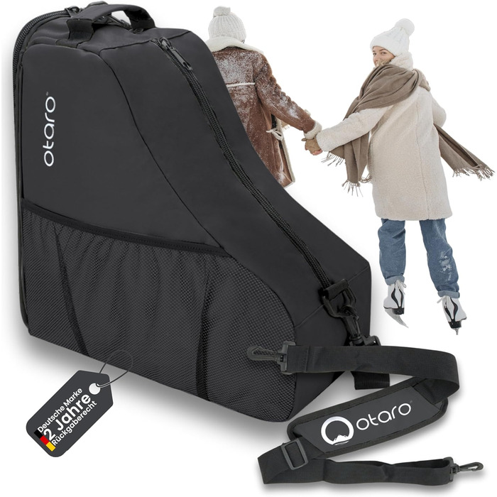 Чохол для ковзанів Otaro: водовідштовхуючий та міцний | Для дітей та дорослих, для роликів та ковзанярського спорядження (Чорний)