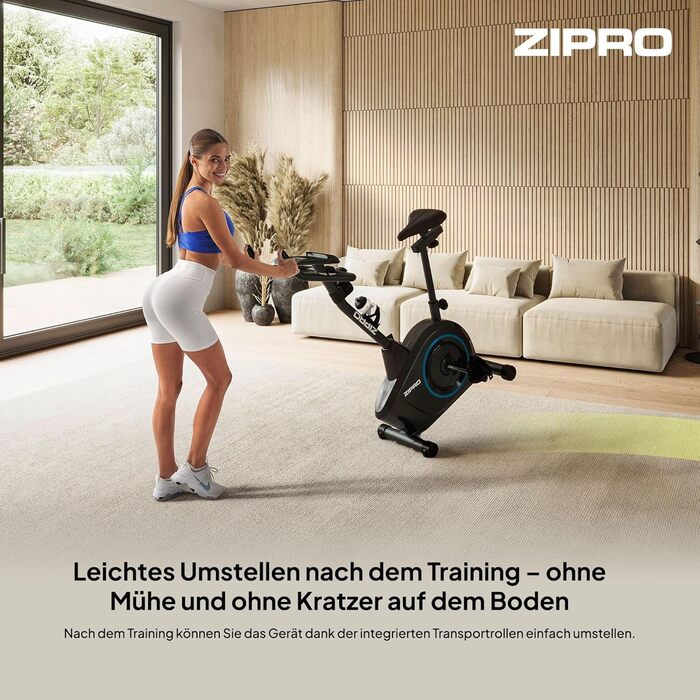 Zipro Heimtrainer Fahrrad Boost: велотренажер для дому, фітнес-велосипед, магнітний велотренажер до 120 кг, індоор байк