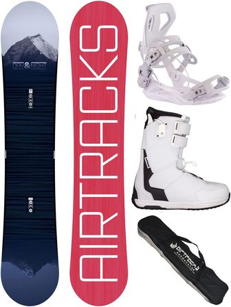 Жіночий комплект для сноубордингу Airtracks Day & Night Rocker 148 см з кріпленнями Master W Fastec, черевиками Master QL W (42), сумкою