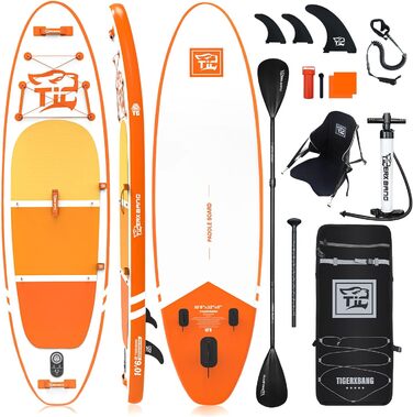Надувний SUP-борд TIGERXBANG Defender Pro, 320 см, Orange