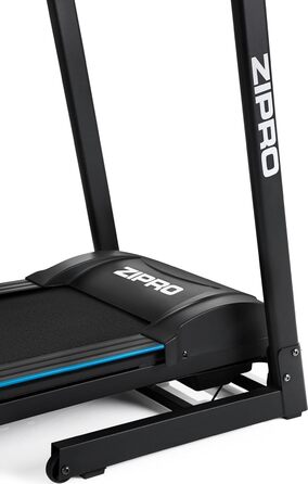 Бігова доріжка Zipro Tekno з нахилом, домашній тренажер до 14 км/год, складаний, потужність 1.5-2.5 к.с., LCD-дисплей, тримач, 12+3 програм, вага до 120 кг