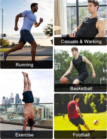 Шорти баскетбольні чоловічі OYGSieg, спортивні шорти з кишенями, швидковисихаючі, для тренувань, бігу, повсякденного носіння, комплект 6 шт. (XXL)