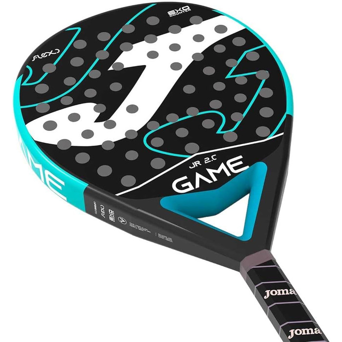 Плескач для падел-тенісу Joma Game Junior, чорний / блакитний
