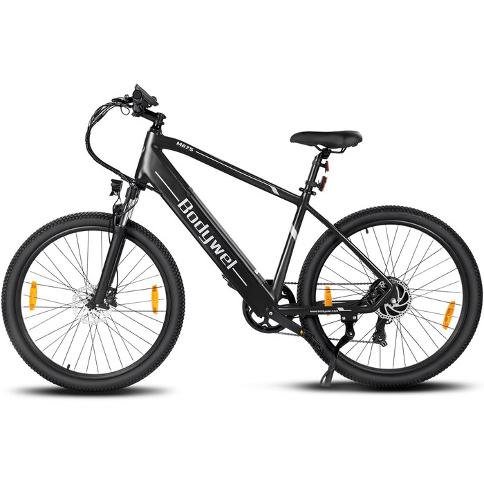 Електровелосипед Bodywel M275 27.5'' 250Вт 36В 15.6Аг, гідравлічні гальма, акумулятор, гірський eMTB для чоловіків
