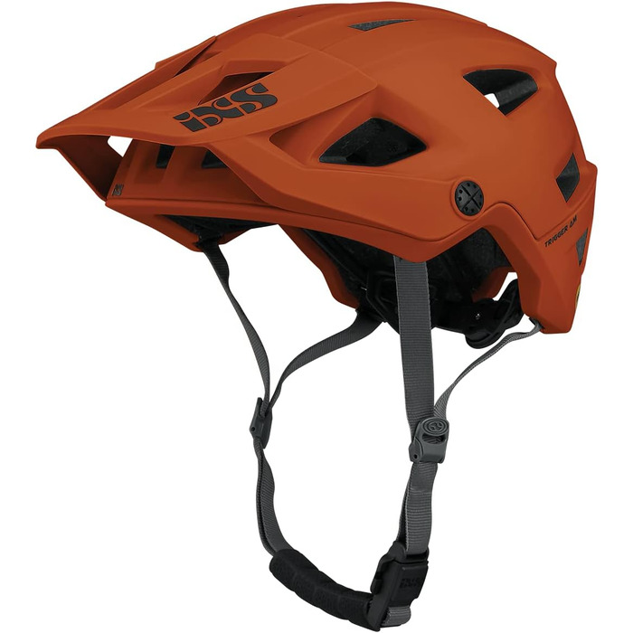 Велосипедний шолом IXS Trigger AM MIPS, помаранчево-коричневий, захисний, для MTB