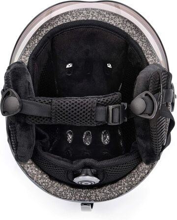 Шолом гірськолижний дитячий/жіночий/чоловічий Meteor, розмір M (55-58 см), сірий