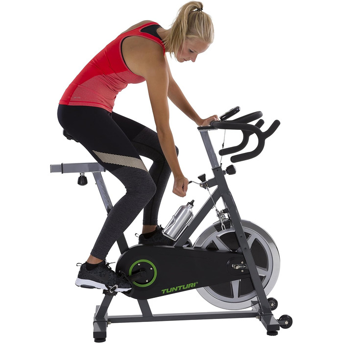 Велотренажер Tunturi Cardio Fit S30 для дому, спінбайк, чорний