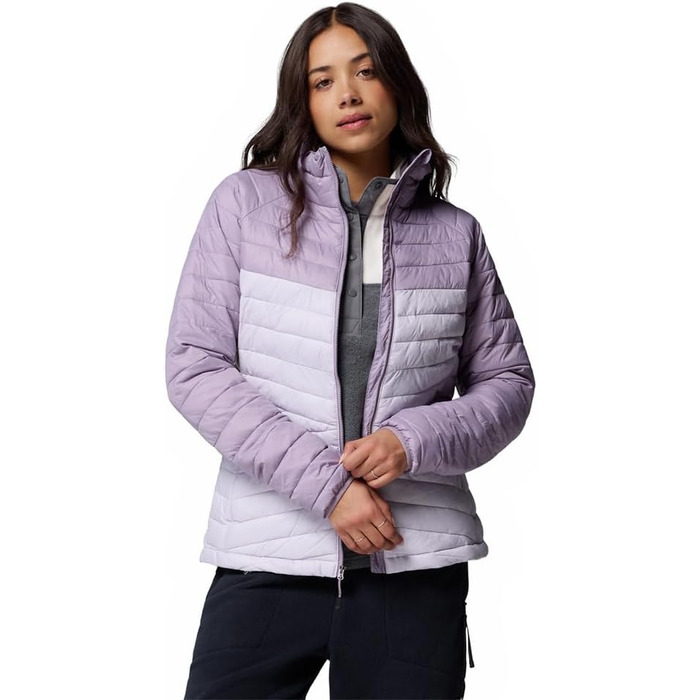 Жіноча куртка-пуховик Columbia Powder Pa Jacket, колір Lavender Pearl / Shale Purple, розмір L