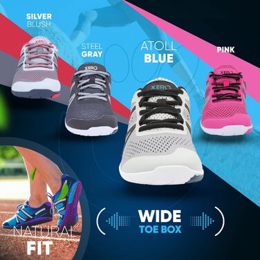 Жіночі бігові кросівки Xero Shoes HFS, сірий колір Aurora, розмір 41.5 EU