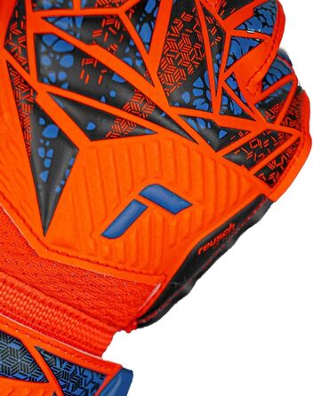 Воротарські рукавички Reusch Attrakt Silver Junior: дитячі, для футболу, універсальні (оранжево-синьо-чорні)