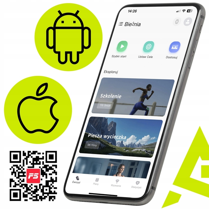 Електрична бігова доріжка ACTIGET ACT0171 ACTIRUN, до 110 кг