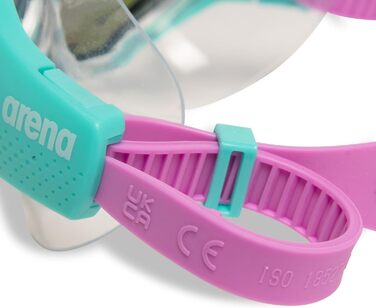 Маска для плавання ARENA The One Jr (Unisex) – Синя/Водна/Фіолетова, Розмір універсальний