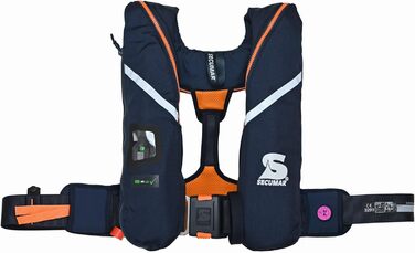 Автоматичний рятувальний жилет Secumar Survival 275 Harness, темно-синій/помаранчевий