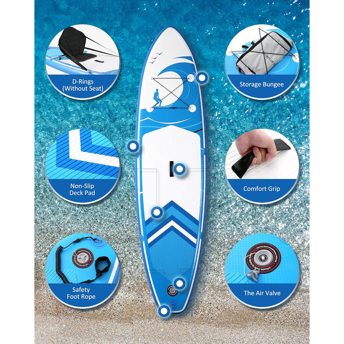 Надувний SUP (Stand Up Paddle Board) 15'2