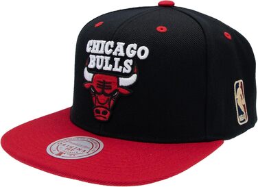 Кепка Mitchell & Ness NBA HWC Snapback чорно-червона, універсальний розмір