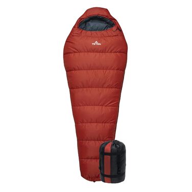 Спальний мішок Teton Sports LEEF Ultralight Мумія 3-4 сезони для туризму, походів, кемпінгу - Feuer/Schiefer