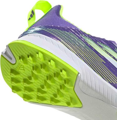 Дитячі футбольні бутси adidas F50 League Laceless для твердого поля, 34 EU, Purple Rush/Cloud White/Lucid Lemon