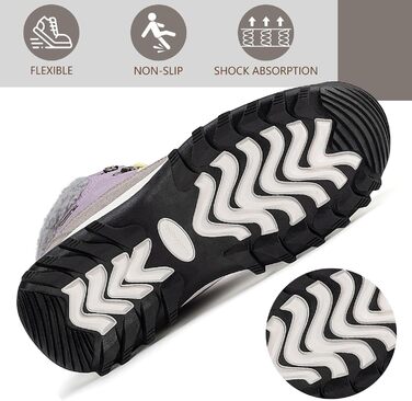 Чоботи зимові жіночі Mishansha, з підкладкою, неслизькі, розмір 36-42 (фіолетовий, 39 EU)