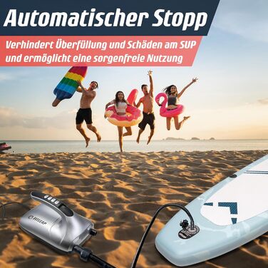 Електричний насос Fitleap для SUP, надувних матраців, каяків та ін. 12V, 20 PSI, 2-в-1 (надування/здування)