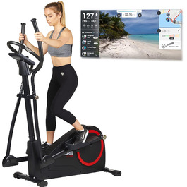Еліптичний тренажер Care Fitness CE-685 з 24 програмами, моторизованим опором, LCD-дисплеєм і Bluetooth для Kinomap