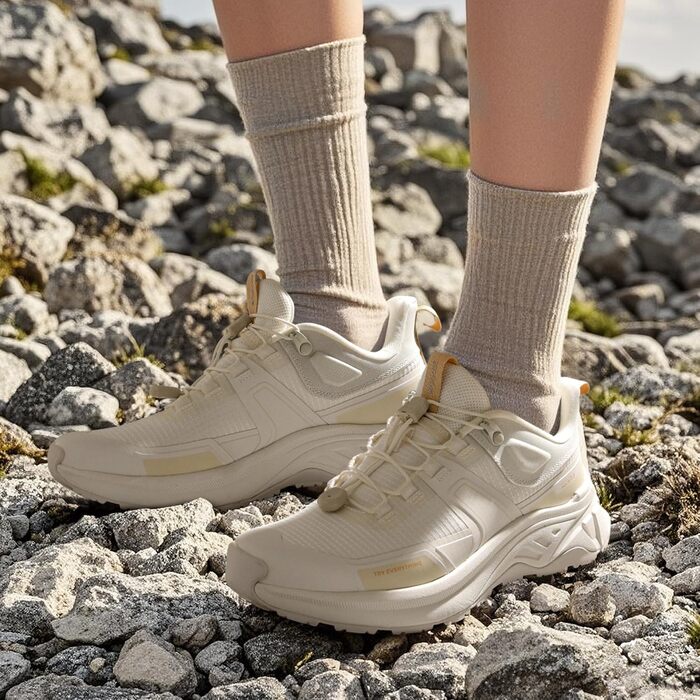 Жіночі трекінгові черевики NORTIV 8 - легкі, дихаючі, для хайкінгу та роботи (36.5 EU, Бежевий)