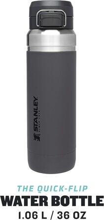 Термос-бутилка Stanley Quick Flip з нержавіючої сталі, 7+ годин холодна, BPA-free, герметична, для води, посудомийна, з кришкою-заскочкою