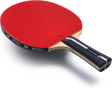 Професійна ракетка для настільного тенісу Butterfly Ovtcharov Prime C, ITTF, з липкими накладками для максимального обертання